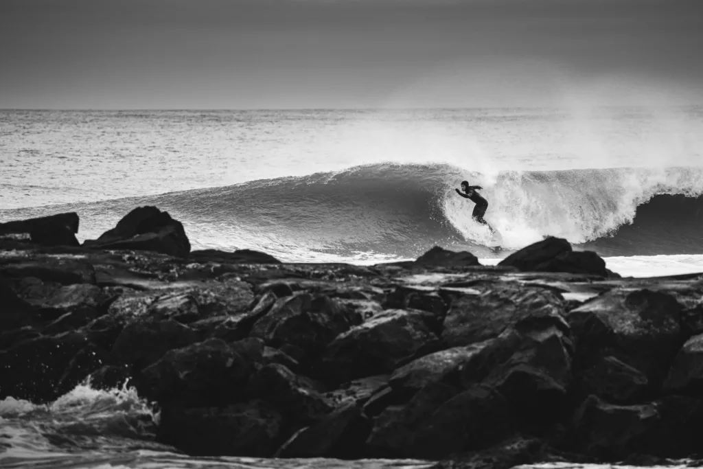 Surf Photography in New Jersey Black and White photo by Daniel Mekis